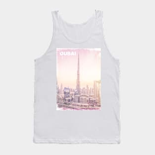 Vintage Dubai Poster | Places of the World Tank Top